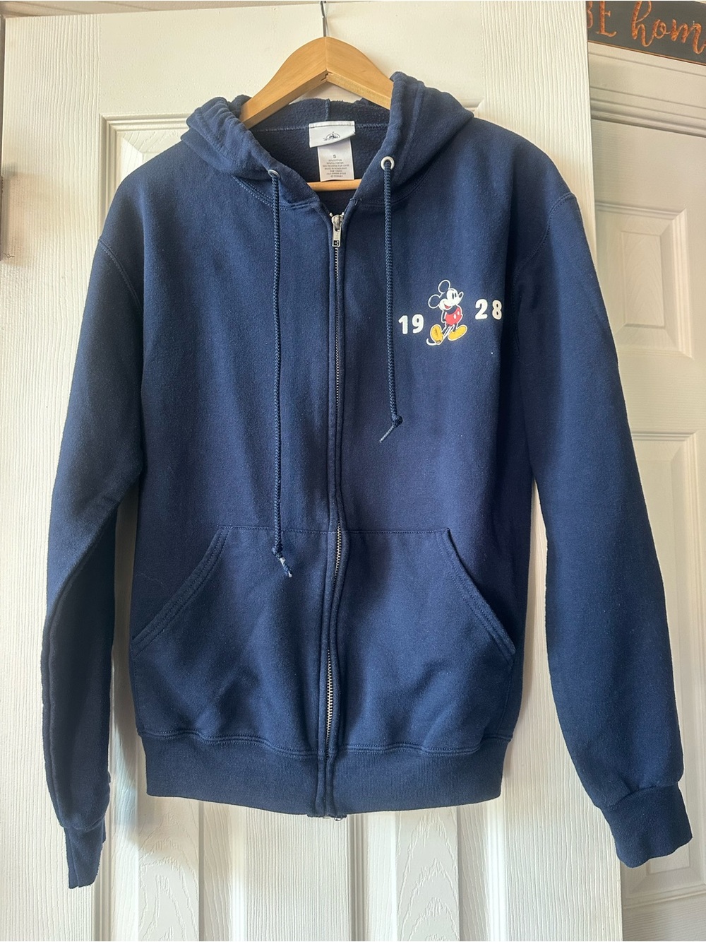Disney Mickey Mouse zip up hoodie,size small